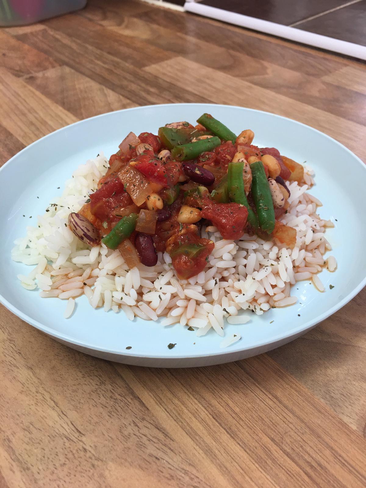 Veg Chilli & Rice